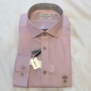 NWT Calvin Klein Steel Slim Fit Dress Shirt